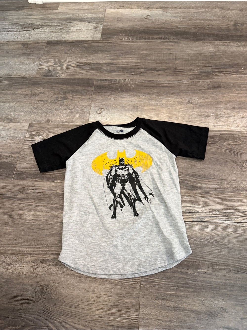 GAP Kids Gray Tee with Navy DC Logo